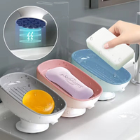 Porte-savon moderne super ventouse PS matériel salle de bain et cuisine fournitures vidange eau salle de bain porte-savon éponge conteneur