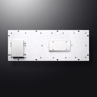 Teclado Metálico de Acero Inoxidable con Interfaz USB, Certificación CE/FCC, Color Negro, Resistente al Agua IP65, Anti-vandalismo, Montaje en Panel, con Trackball Integrado