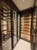 Armoire à vin en acier inoxydable écologique sur mesure avec design extensible pour mobilier de bar moderne à domicile