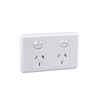 Prise murale double professionnelle de qualité australienne et néo-zélandaise 10A, homologuée SAA, 250V, interrupteur mural PC, Jekon IP41