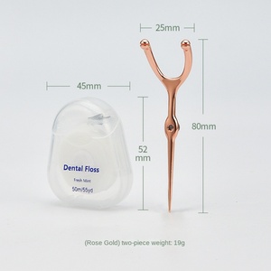 Factory Spot Stainless Steel <b>Toothpick</b> Set Oral Teeth Cleaning Tools with Tooth Flosser Tartar Dental Flosser for Home Use - Product Image 5