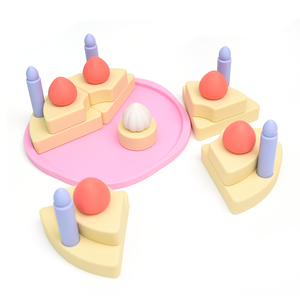 Arrivée gratuite Bpa enfants Silicone gâteau d'anniversaire ensemble jouets enfant en bas âge bébé enfants jeux semblant jouet - Product Image 4