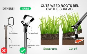 Giardinaggio azione coltivatore zappa per diserbo staffa Hollow Hoe Tools per Hula-Ho attrezzo da giardino con zappa regolabile - Product Image 4