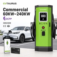 Station de recharge DC commerciale intégrée pour véhicules électriques 80 kW, 120 kW, 160 kW, 240 kW, CCS2, GBT, Chademo, BYD, compatible OCPP