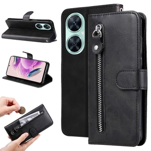 <span class=keywords><strong>Coque</strong></span> de téléphone antichoc Offre Spéciale pour Huawei nova 11i / Maimang <span class=keywords><strong>20</strong></span> 5G / Enjoy 60 Pro Fashion Calf Texture Zipper Leather Phone Case - Product Image 1