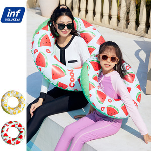 Watermelon <b>Inflatable</b> Swim Ring Extra Large Thick PVC <b>Float</b> For Pool Water Park Resort Hotel Adult Women - Product Image 5