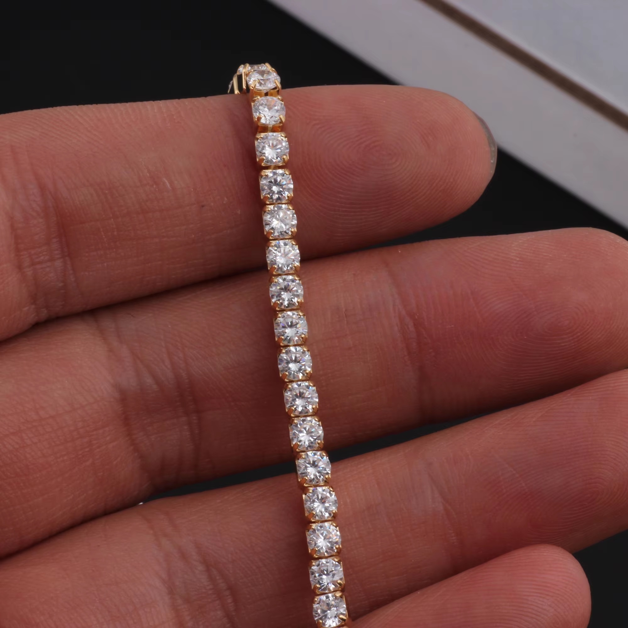 Oro 14K Placcato + Trasparente