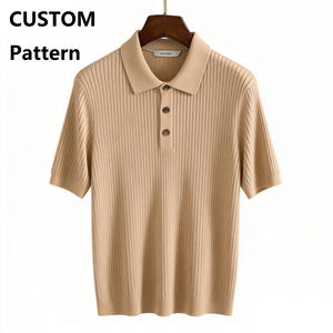 Chemises de golf personnalisées à manches courtes en tissu gaufré uni, broderie, polyester, coupe régulière, pour un séchage rapide - Product Image 2