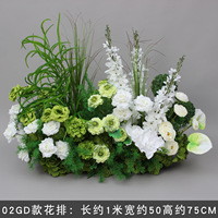 Meilleure Vente 2026 Grande Boule de Fleurs Artificielles en Soie pour Centre de Table de Mariage, Couleurs Blanc et Rouge, Plantes Décoratives Élégantes