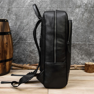 Sac à dos pour <span class=keywords><strong>homme</strong></span> en <span class=keywords><strong>cuir</strong></span> véritable, best-seller, en <span class=keywords><strong>cuir</strong></span> de vachette première couche, format A4, pour l'école, les voyages en extérieur, résistant à l'usure et antivol - Product Image 4