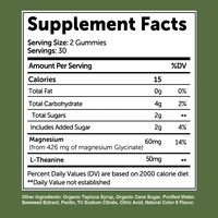 Gummies de magnésium glycinate de framboise à marque privée pour un sommeil réparateur et le soutien de la récupération musculaire après l'effort