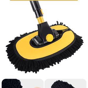 Balai de nettoyage télescopique en microfibre, balai de lavage de voiture, dépoussiéreur, brosse de lavage de voiture à angle de 15 degrés avec long manche - Product Image 5
