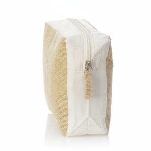 กระเป๋าใส่เครื่องสำอางผ้าฝ้ายปอกระเจาเคลือบทรงสี่เหลี่ยมผืนผ้าน้ำหนักเบาเป็นมิตรกับสิ่งแวดล้อมกันน้ำได้จุของได้มาก - Product Image 1