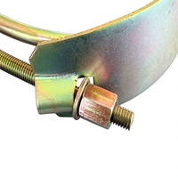 Collier de serrage double fil en acier inoxydable de 6,5 pouces, robuste, pour tuyaux, OEM, différentes tailles pour fixation de flexibles