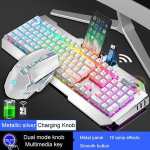 <span class=keywords><strong>K670</strong></span> RGB คีย์บอร์ดเมาส์คอมโบลูกบิดแบบชาร์จไฟได้2.4กรัมส่งคีย์บอร์ดไร้สายและชุดเมาส์ - Product Image 3