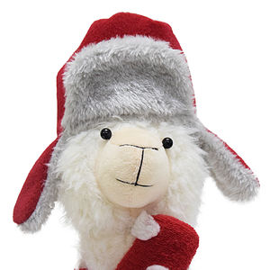2025 nuovo ornamento decorativo fatto a mano per bambole di Natale regalo di peluche di pecora Noel morbido lama Alpaca - Product Image 5