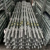 Échafaudage à anneaux en acier, entièrement galvanisé, haute stabilité pour bâtiments de grande hauteur et infrastructures