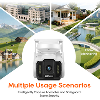 Caméra Wifi Dôme 360° 3MP Étanche Audio Bidirectionnel Vision Nocturne Couleur Intégrale Design Batterie Intégrée 10400mAh