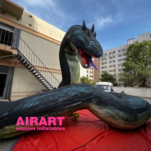 Страшный надувной шар питона, гигантская надувная модель змеи для украшения событий на Хэллоуин - Product Image 2