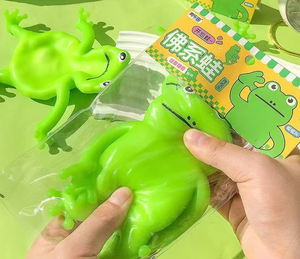 Pelota Antiestrés de Rana Animal Adorable, Juguete Sensorial Blandito para Aliviar la Ansiedad, Recuerdo de Fiesta para Niños y Niñas - Product Image 3