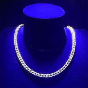 Gioielli di moda Bling Zirconia Hip Hop catena a maglie cubane Franco placcato oro ghiacciato Rapper collana di zirconi - Product Image 3