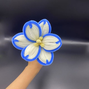 Limpiadores de Pipa de tulipanes abiertos de colores, flor terminada, venta al por mayor, varilla trenzada, tulipán, regalos hechos a mano, flor decorativa peluda - Product Image 4