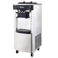 Machine à crème glacée molle VEVOR 2200W, machine à crème glacée molle verticale commerciale, 5,3 à 7,4 gallons par heure