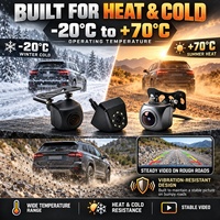Caméra de recul universelle pour voiture, petite taille, réglable, AHD CVBS 720P/1080P, vision nocturne IR, étanche IP69K