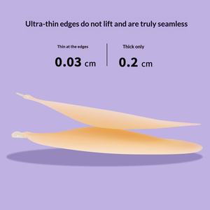 <span class=keywords><strong>Soutien</strong></span>-<span class=keywords><strong>gorge</strong></span> adhésif sans bretelles sexy 38D pour femme, push-up sans armatures, couleur coquille, dos nu, invisible, en silicone collant pour robe - Product Image 2