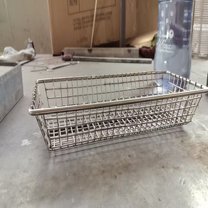 304 hình chữ nhật thép không gỉ lưu trữ dây lưới màn hình giỏ/y tế khử trùng giỏ/lưu trữ giỏ - Product Image 3