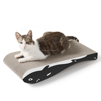 Forme de poisson personnalisée utilisation réversible carton ondulé chat griffoir Pad