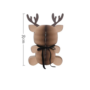 Ideas <span class=keywords><strong>de</strong></span> Regalo 2026: Adorables Adornos Navideños <span class=keywords><strong>de</strong></span> Papel con Forma <span class=keywords><strong>de</strong></span> Ciervo, Decoración Festiva para el Hogar, Adornos <span class=keywords><strong>de</strong></span> Mesa - Product Image 4