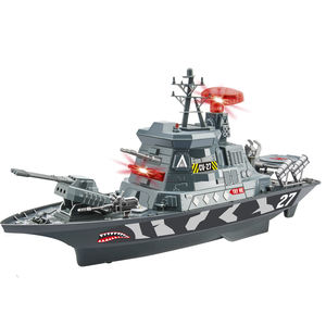 Jouet <span class=keywords><strong>militaire</strong></span> bateau d'escorte coulissant avec lumière et musique jeu de tir <span class=keywords><strong>radar</strong></span> rotatif - Product Image 6