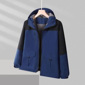 Custom Men Casual Hiking Camping Waterproof Softshell <b>Rain</b> Windproof Zipper Advertising Business Windbreaker <b>Jacket</b> Coat - Product Image 3