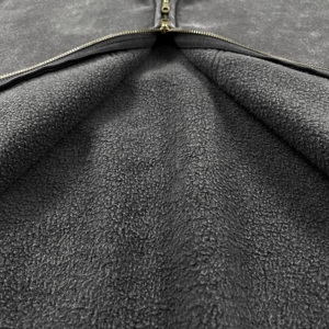 เสื้อฮู้ดดี้ทรงโอเวอร์ไซส์ ผ้าฝ้าย 100% สไตล์วินเทจ ขอบดิบย้อมสีแบบย้อมเสื้อผ้า ลุคเรโทร ซิปคู่ กันลม รุ่น Autumn - Product Image 5