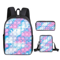 Sac à dos Fidget pour la rentrée scolaire, Sacs Pop It et Cahiers Pop It et Trousse à crayons Licorne, Fournitures scolaires Fidget anti-stress
