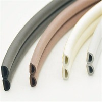 Cinta de Sellado Autoadhesiva de Espuma EPDM de Alta Elasticidad Tipo D, Reductora de Ruido, Resistente al Viento, Insonorizante y Antipolvo para Puertas y Ventanas