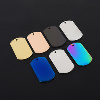 DIY Laser-Gravur Metall Zinklegierung Druckguss Emaille Rohling Edelstahl Sublimation Haustier-ID QR-Code Hundemarke