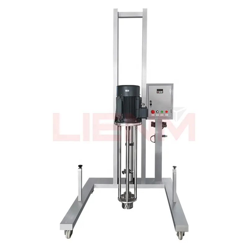 Cắt cao hàng loạt trộn nâng homogenizer trong dòng chất lỏng dầu bột kem silverson trộn phòng thí nghiệm trộn Máy trộn khí nén