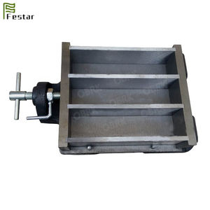 Molde de prismas de tres cavidades de 40x40x160 mm para pruebas de resistencia de prismas de hormigón, cemento y mortero - Product Image 5