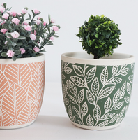 Pots de plantes d'intérieur et d'extérieur personnalisés moule pour pot de fleurs en céramique supporté avec logo personnalisé
