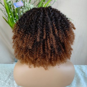 Peluca Africana XS al por Mayor, 10 Pulgadas, Fibra Resistente al Calor, Rizada Natural, Negra, para <span class=keywords><strong>Trenzas</strong></span> Sintéticas Marrón Claro - Product Image 4