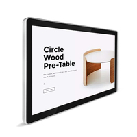 Écran publicitaire LCD mural Android 11, 2 Go de RAM, tactile 10 points, Wi-Fi/BT/PoE intégrés, haut-parleur intégré, boîtier métallique, HD