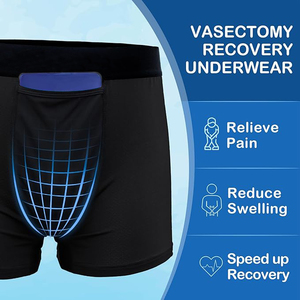Inserts de sous-vêtements réutilisables avec logo personnalisé, respirants, certifiés CE, pour packs de glace post-vasectomie, ajustement personnalisé, pour le soulagement de la douleur et la récupération post-vasectomie - Product Image 2