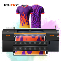 Printer Sublimasi Flatbed Industri PO-TRY 15 Printhead Otomatis Kondisi Baru Printer Inkjet untuk Tekstil