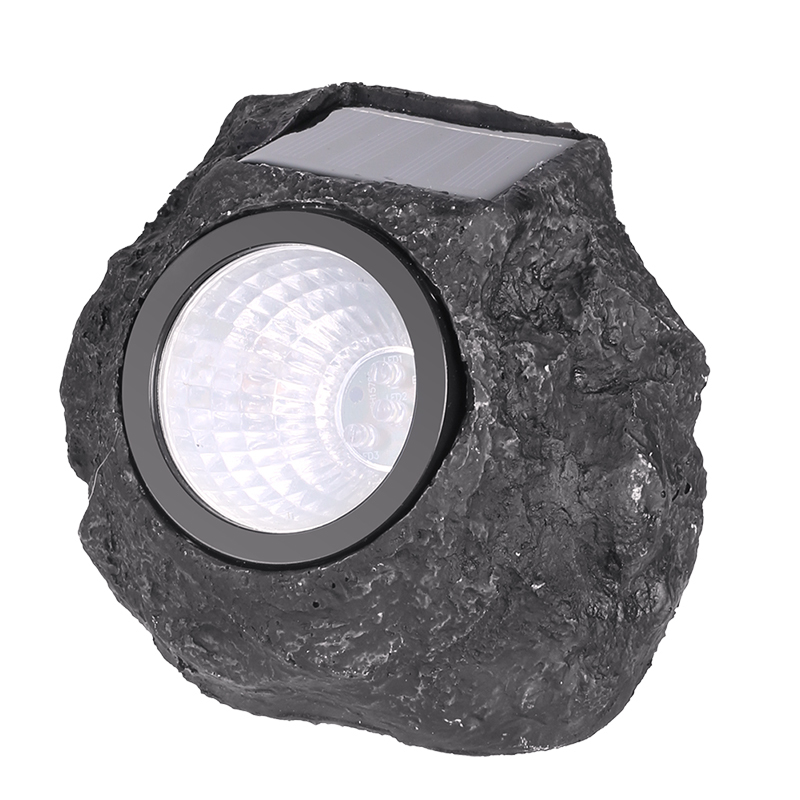 Outdoor garden landscape use Light Control stone design Bulb energy saving waterproof ip 65 solar garden deck light