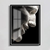 Art mural de sculpture 3D personnalisé en gros | Peintures décoratives modernes de luxe sur toile et verre