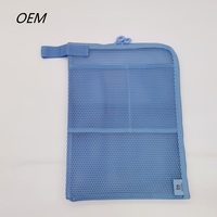 Organizador de Documentos de Malla de Poliéster Personalizado OEM, Bolsa de Almacenamiento con Cremallera, Bolsa de Almacenamiento para Playa para Mercancía de Resort