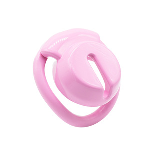 Nuovo pene rosa gabbia di castità del pene Set piccolo uccello gabbia di castità con lucchetto 4 anello pene Bondage schiavo uomo sesso Toy18 + - Product Image 1