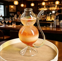 Mug à lait en verre à double paroi moderne, design bulle, queue de poulet, paille et gourde, compatible lave-vaisselle et micro-ondes, vente en gros
